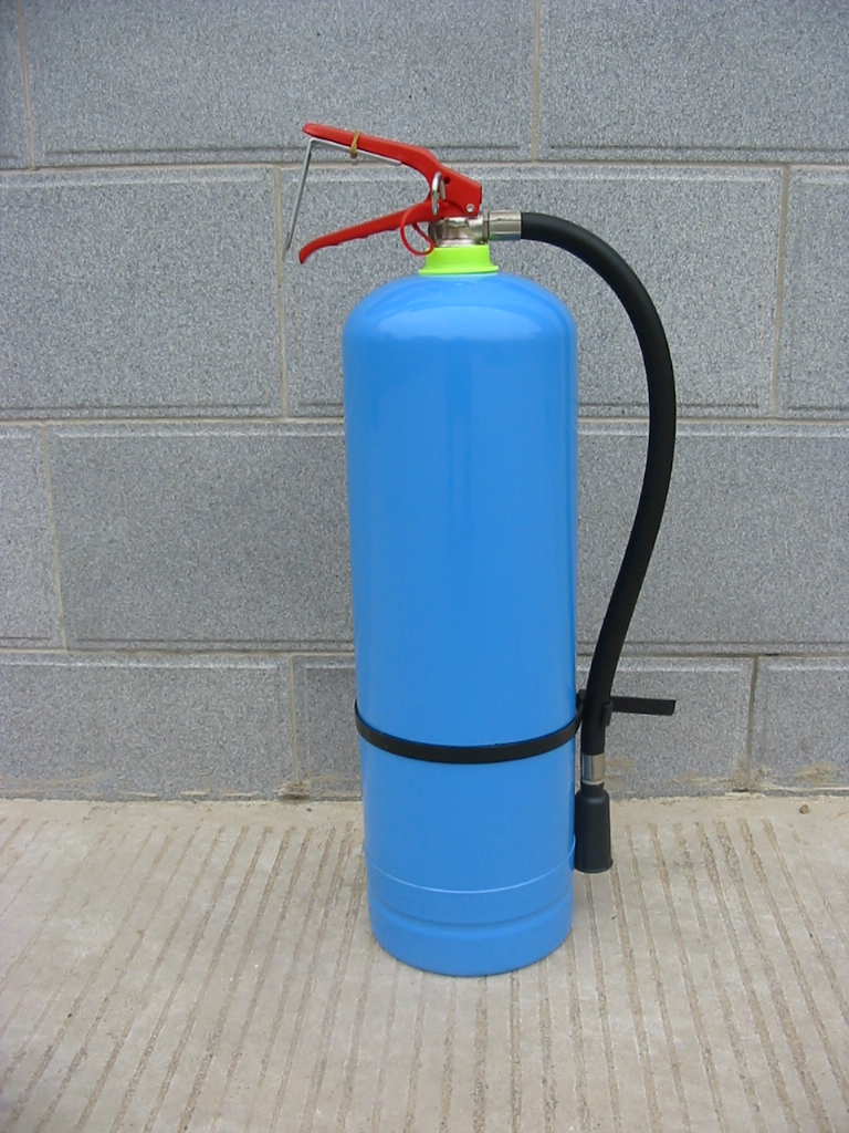Blue extinguisher